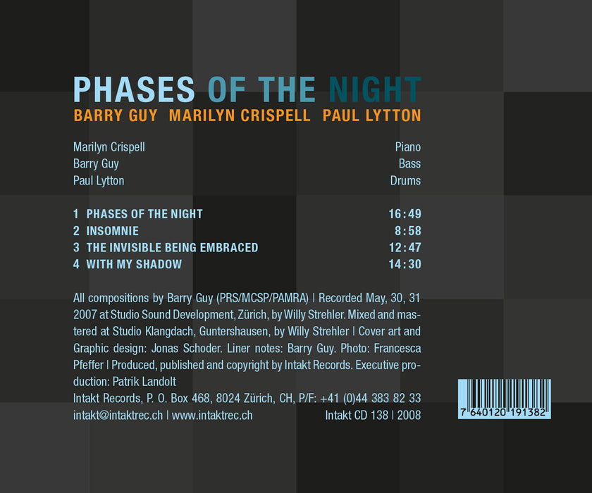 138: BARRY GUY — MARILYN CRISPELL — PAUL LYTTON. Phases Of The Night