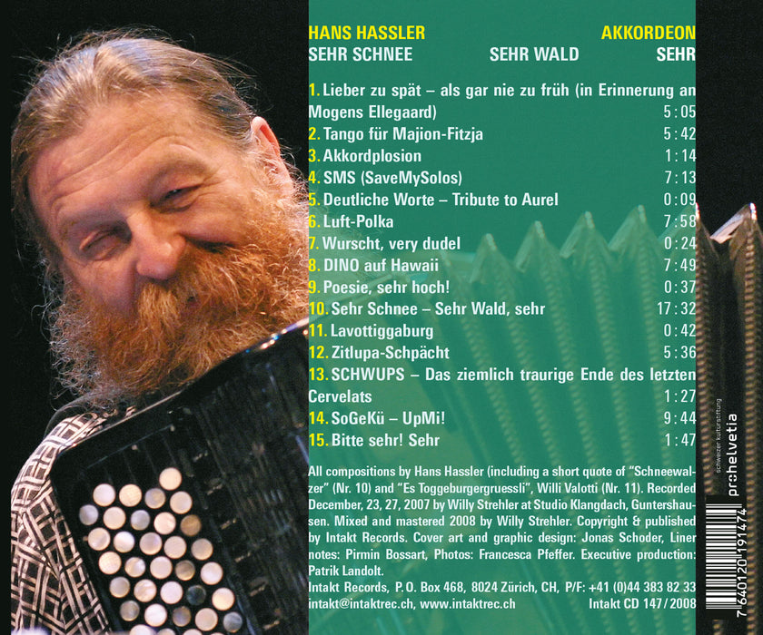 147: HANS HASSLER. Sehr Schnee Sehr Wald Sehr