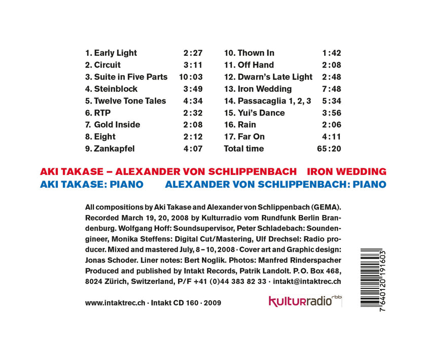 160: ALEXANDER VON SCHLIPPENBACH – AKI TAKASE. Iron Wedding