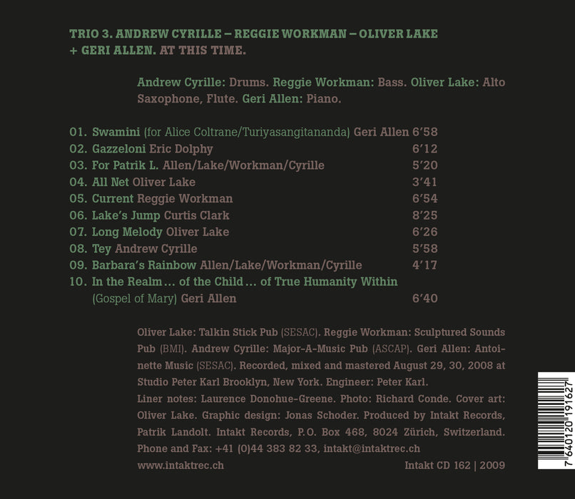 162: TRIO 3 + GERI ALLEN. At This Time