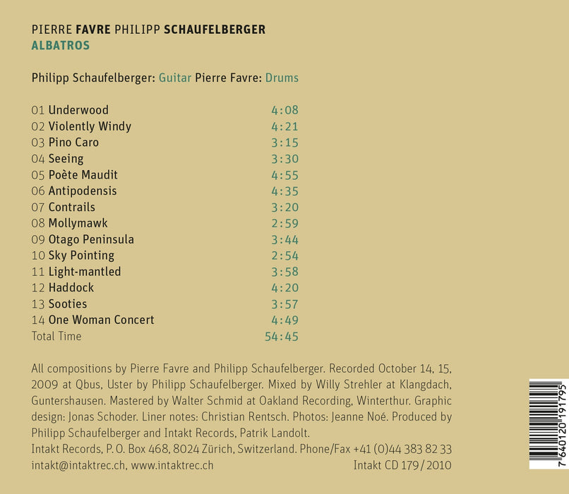 179: PIERRE FAVRE – PHILIPP SCHAUFELBERGER. Albatros