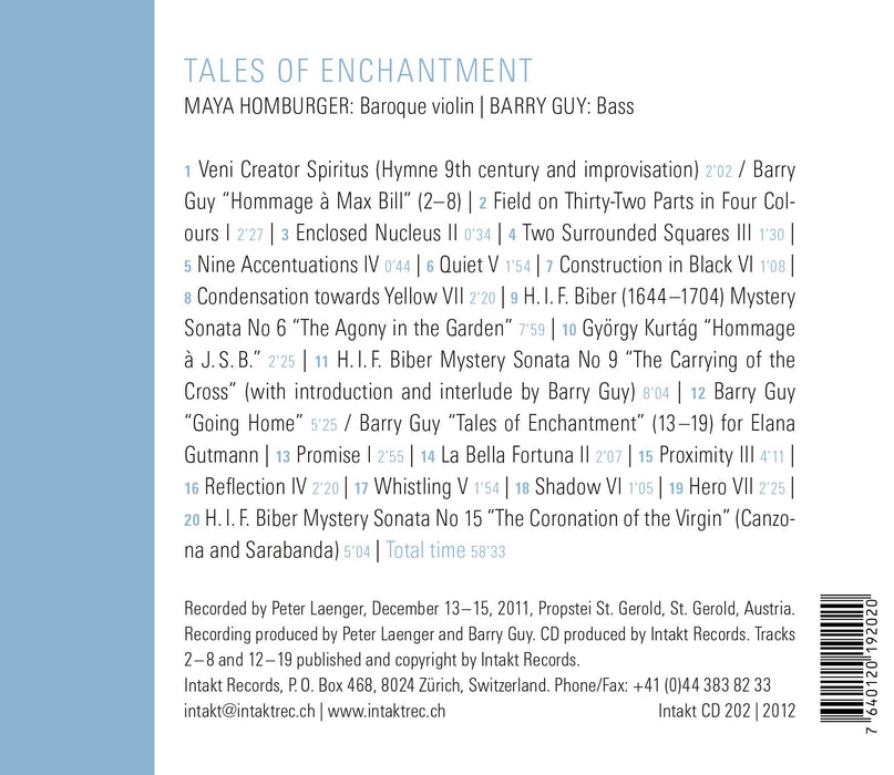 202: MAYA HOMBURGER – BARRY GUY. Tales Of Enchantment