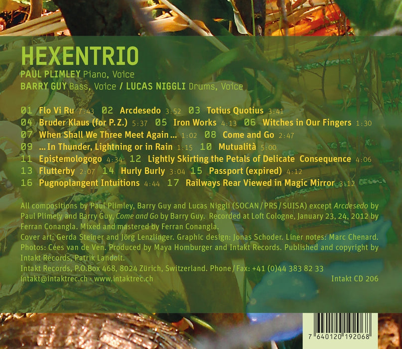 206: PAUL PLIMLEY – BARRY GUY – LUCAS NIGGLI. Hexentrio
