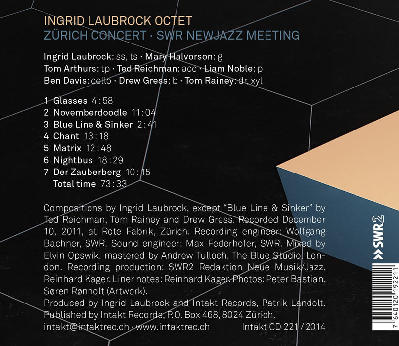 221: INGRID LAUBROCK OCTET. Zürich Concert