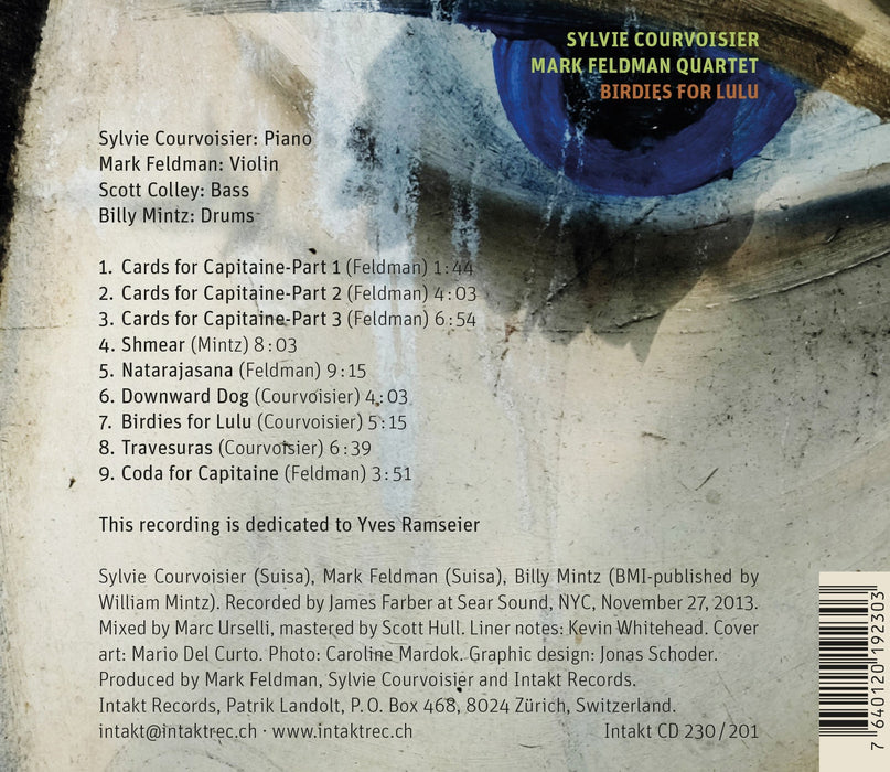 230: SYLVIE COURVOISIER – MARK FELDMAN QUARTET. Birdies For Lulu