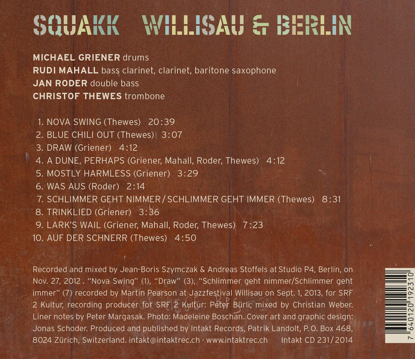231: GRIENER – MAHALL – RODER – THEWES. Willisau & Berlin
