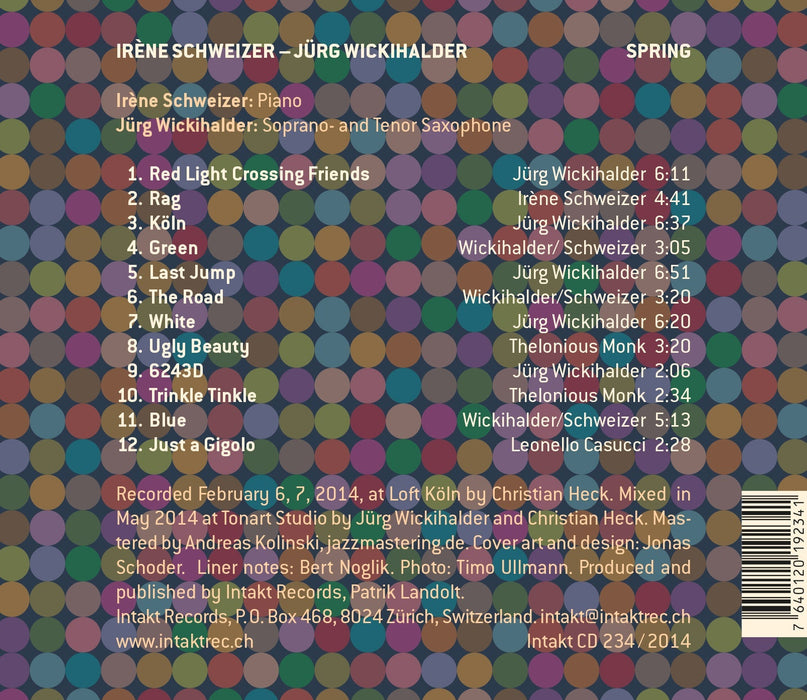 234: IRÈNE SCHWEIZER – JÜRG WICKIHALDER. Spring
