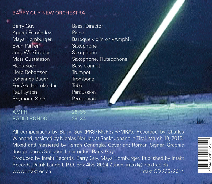 235: BARRY GUY NEW ORCHESTRA. Amphi, Radio Rondo