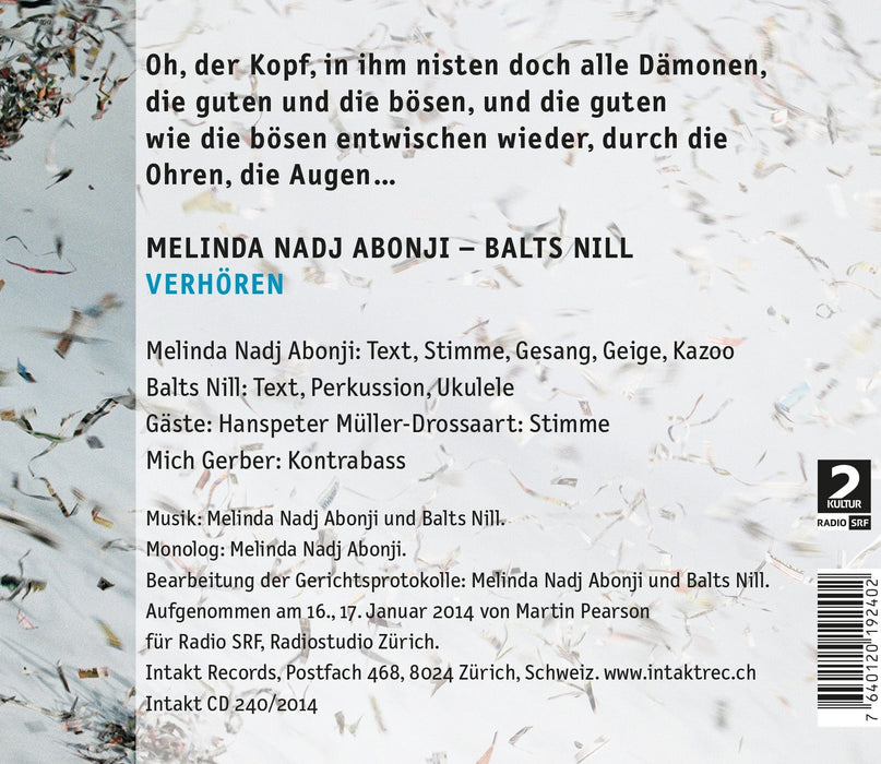240: MELINDA NADJ ABONJI – BALTS NILL. Verhören