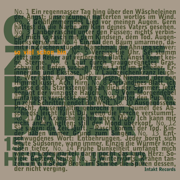 247: OMRI ZIEGELE – BILLIGER BAUER.
So Viel Schon Hin – 15 Herbstlieder