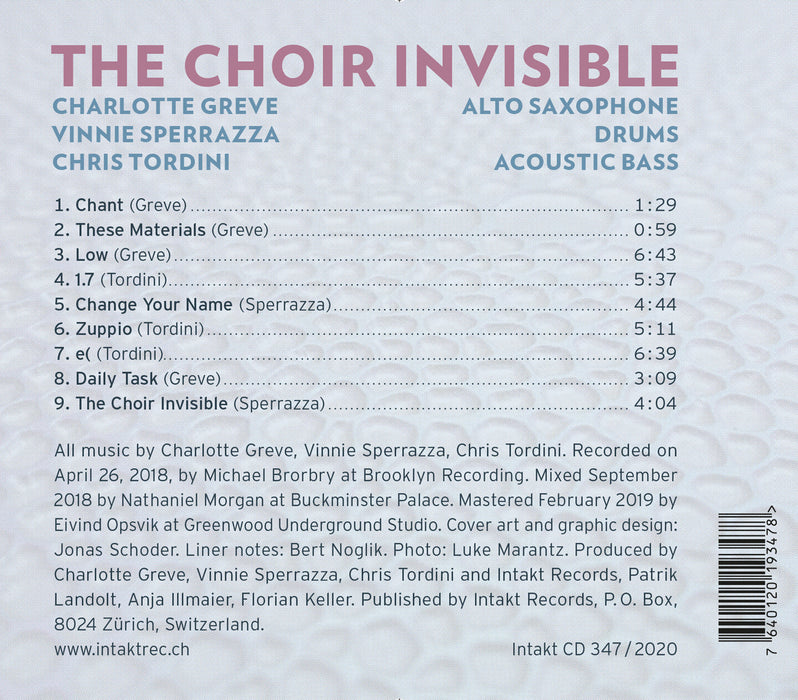 347: GREVE – SPERRAZZA – TORDINI. The Choir Invisible