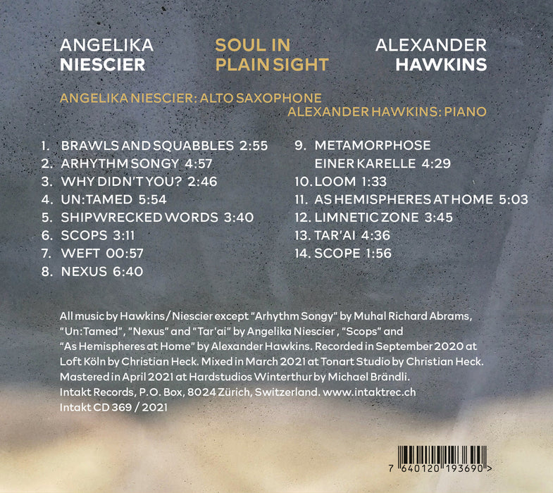 369: ANGELIKA NIESCIER – ALEXANDER HAWKINS. Soul In Plain Sight