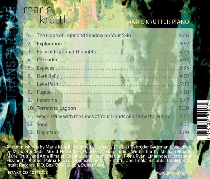 401: MARIE KRÜTTLI. Transparence