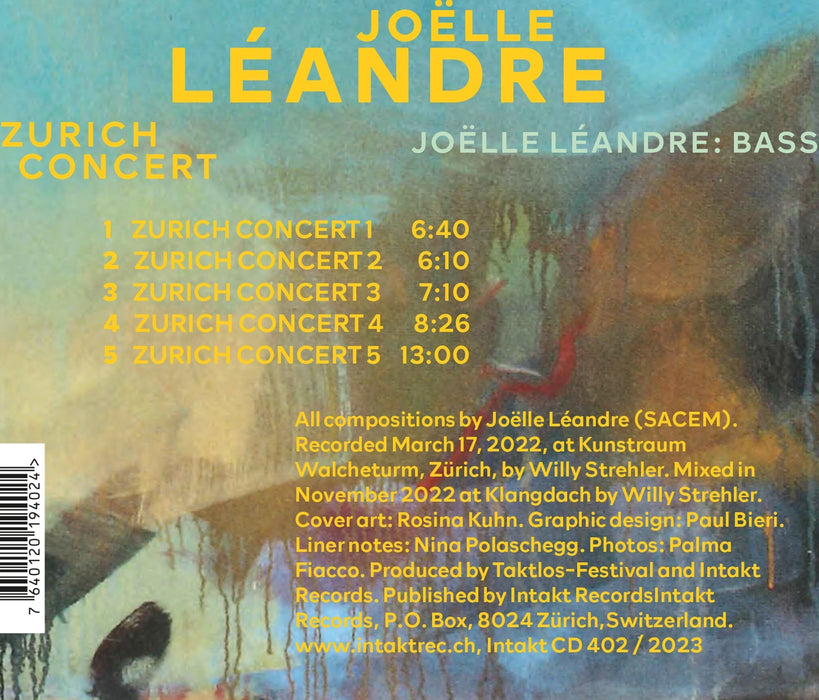 402: JOËLLE LÉANDRE. Zurich Concert