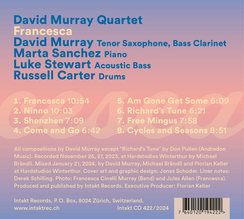 422: DAVID MURRAY QUARTET. Francesca