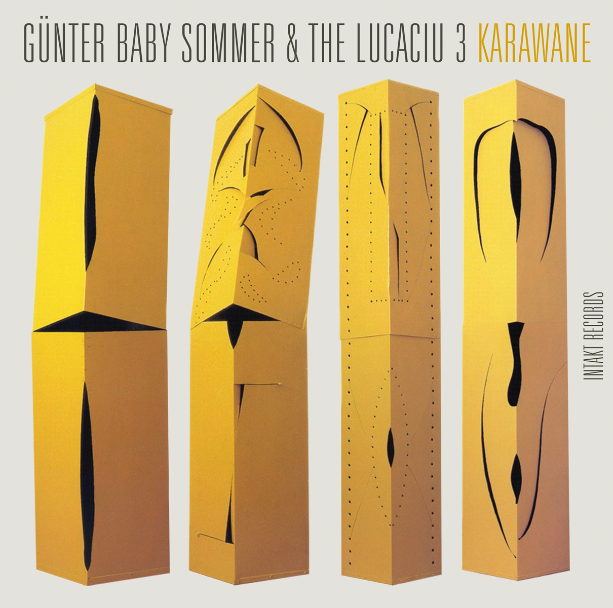 GÜNTER BABY SOMMER & THE LUCACIU 3 - KARAWANE. INTAKT CD 384 front cover