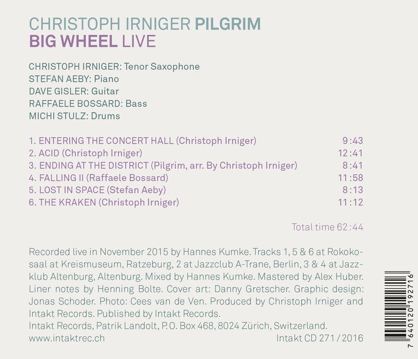 271: CHRISTOPH IRNIGER PILGRIM. Big Wheel