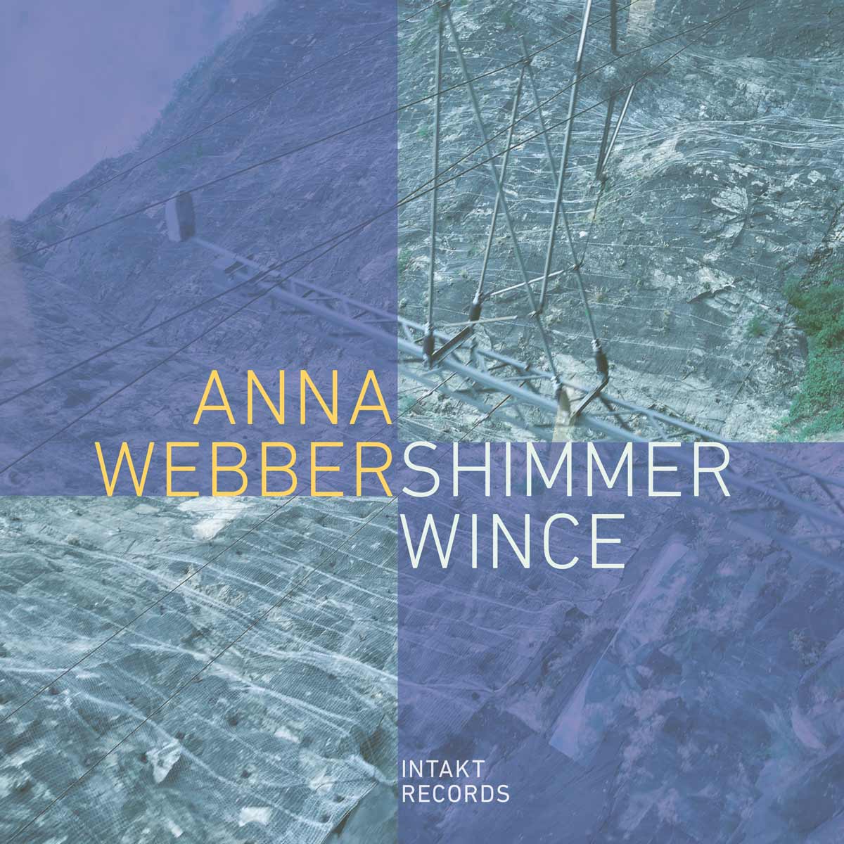ANNA WEBBER. SHIMMER WINCE. cover front intakt records