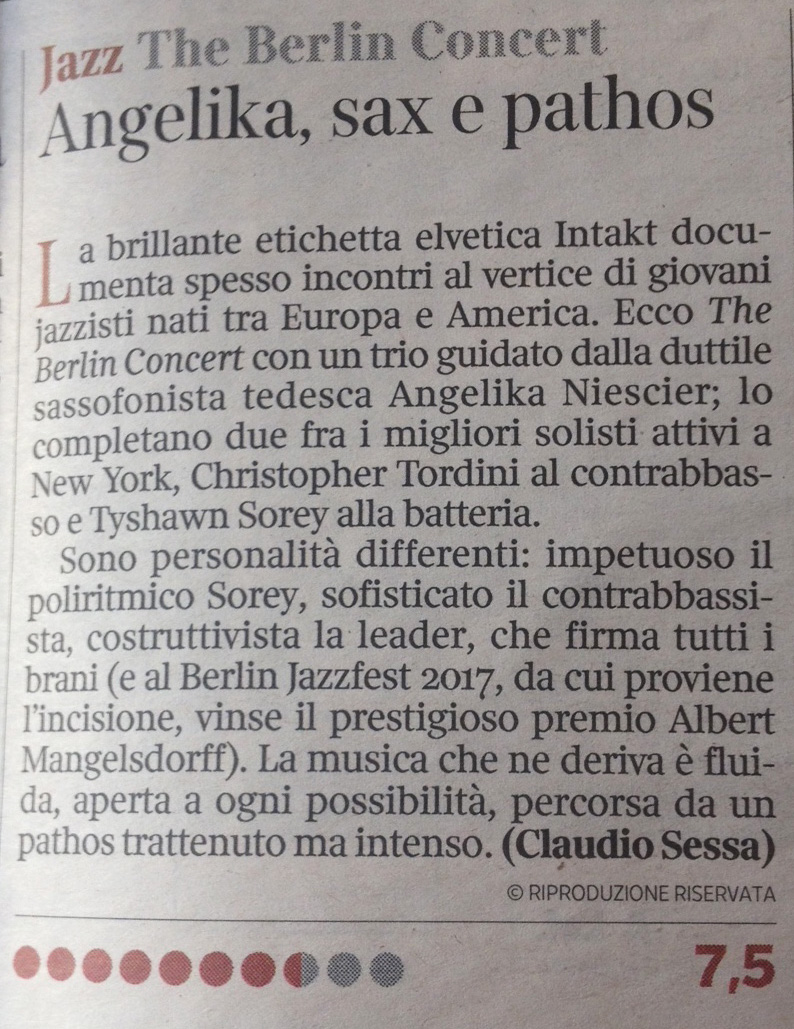 Claudio Sessa, Corriere della Sera, May 17 2018 (IT)